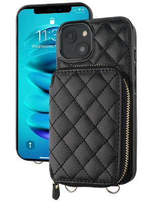 Stylish Crossbody Wallet Case for iPhone 14