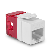 ICC CAT6 Keystone Jack with Slim Profile 180 Degree Punch Down, RJ45 UL Listed PoE++ TAA Complian...