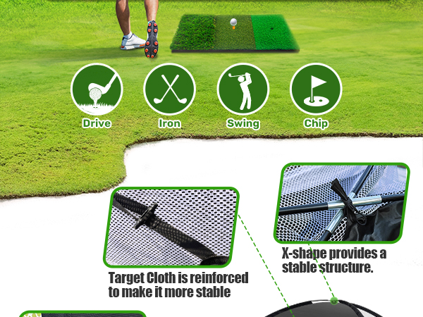 Golf Hitting Aid Nets Chipping Training Swing,Gifts for Men Dad Him and Golfer
