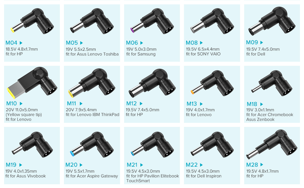 65w universal laptop charger