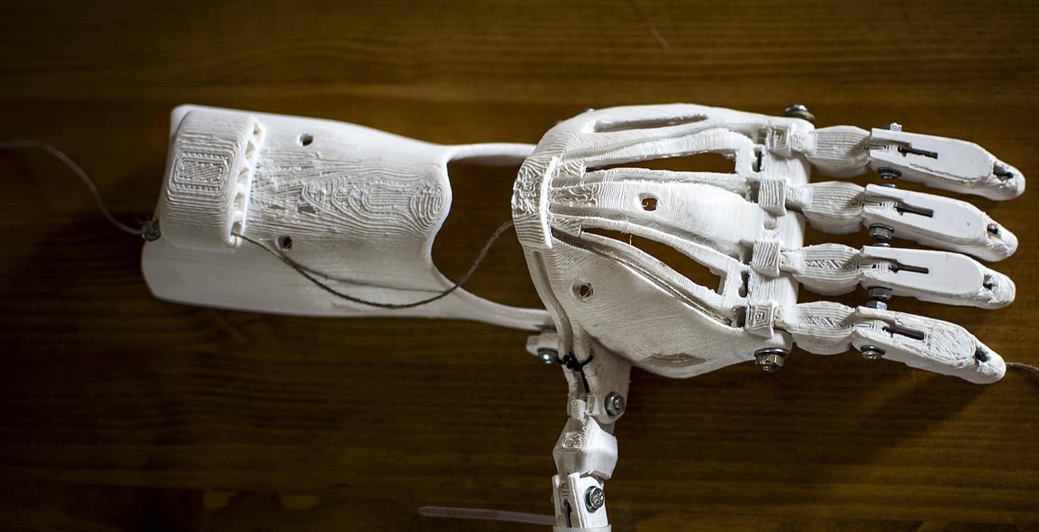 brand story background 3d print hand