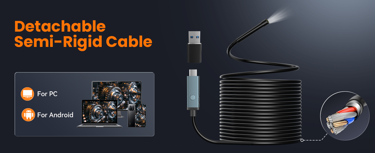 Detachable Semi-Rigid Cable