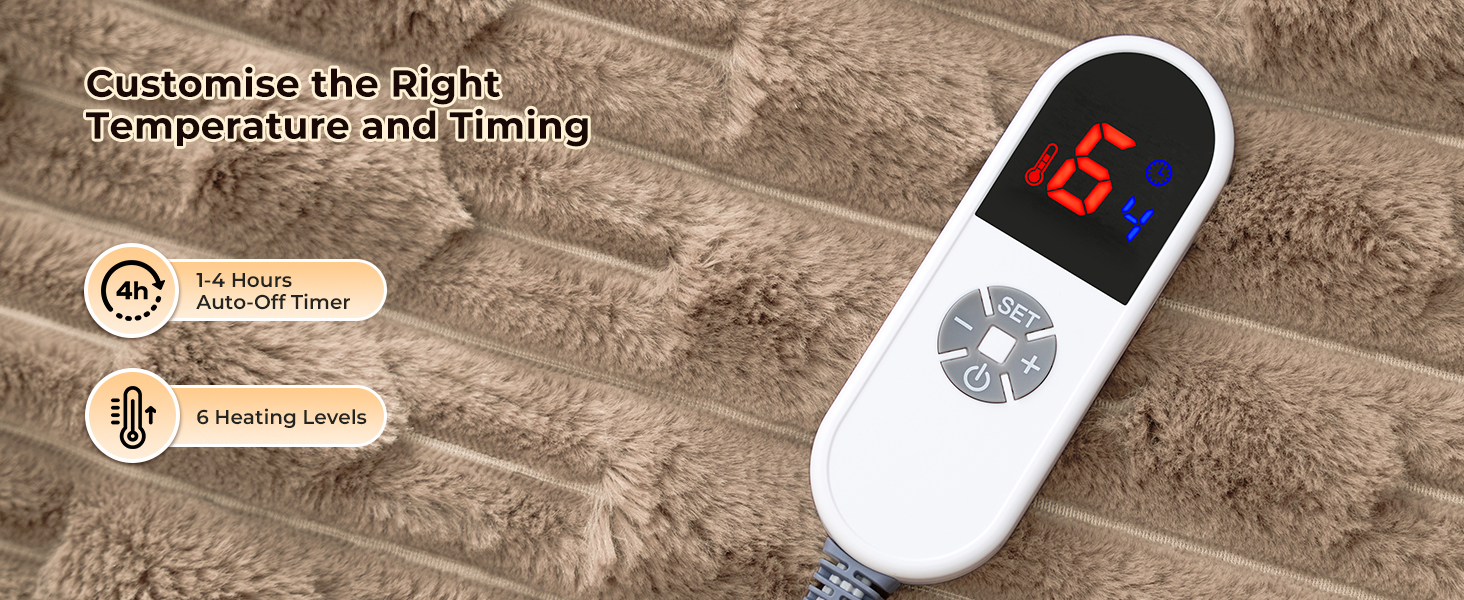 Heated Throw Blanket 50&amp;#34;x60&amp;#34;