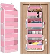 SpaceHacks 1 Pack Over The Door Organizer Hanging Storage Organizers with Clear Window 40lb Large...