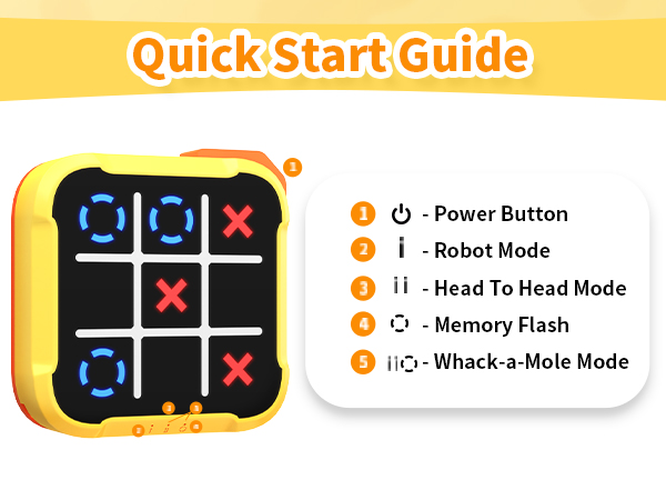 Tic Tac Toe Game Console Fun Game for Kid Adult All Ages Family Game Night Exercise Brain Mobile
