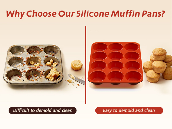Why Choose Our Silicone Muffin Pans?
