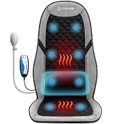 COMFIER Back Massager with Heat,Massage Chair Pad,Massage Seat Cushion with Adjustable Lumbar Sup...