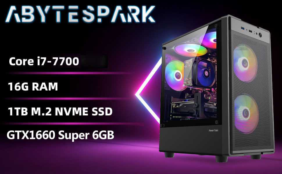 Prebuilt Gaming PC Desktop Computer , Intel Core i7-77003.6GHz-4.2
