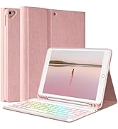 New iPad 9th Generation Keyboard Case 10.2"2021/(8th Gen) 2020/(7th Gen)2019,7 Colors Backlit Key...