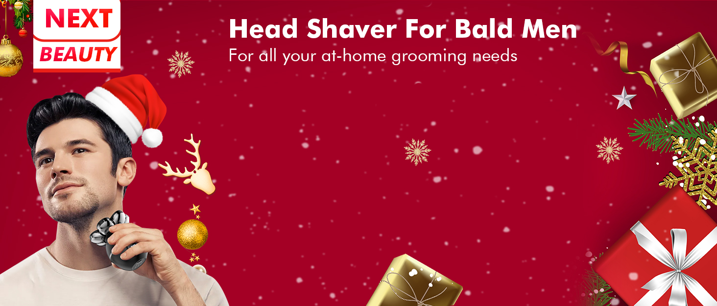 9D Head Shavers for Bald Men, Detachable Bald Head Shavers, LED Display, Travel Lock Electric Razor