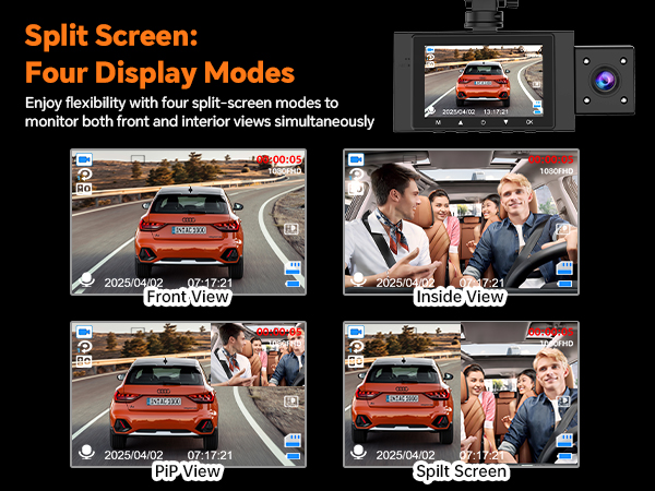 dash cam inside and outside