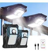 LIFENGSOLER Solar Motion Sensor Lights Outdoor, Clip on Solar Lights Outdoor Waterproof, High Bri...