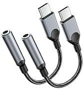 ZOOAUX PRO 2 Pack USB C to 3.5mm Headphone Jack Adapter for iPhone 17/16/15/Pro Max/Plus, Type C ...
