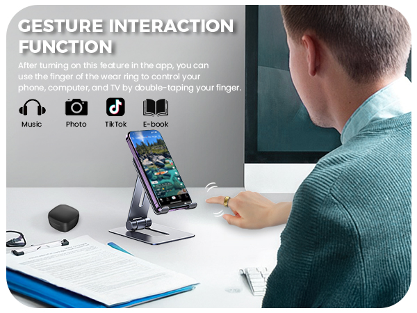 Smart Ring for Women Men for iPhone and Android
