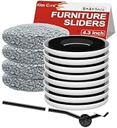 New Upgrade Furniture Sliders, Multi-Surface 3-in-1 Furniture Movers Sliders, Round Moving Pads w...