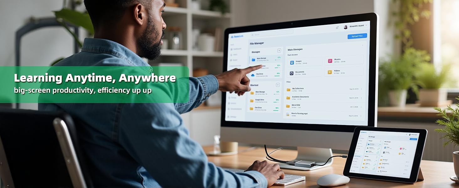 8K@60Hz USB C to DisplayPort 1.4 Adapter Unidirectional, 4K 1200Hz Type C to Display Port Adapter