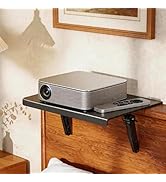 XULIONTS No Drill Projector Shelf, Adjustable Headboard and Sofa Projector Mount, Wall Mounted Sh...