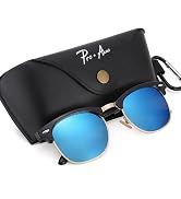 Pro Acme Semi-Rimless Polarized Sunglasses UV 400 Protection for Women Men