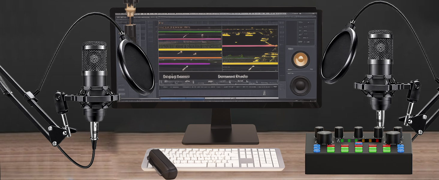 Podcast Equipment Bundle for 2, Podcast Equipment Bundle, Audio Interface, podcast equipment
