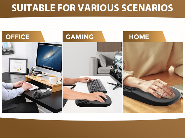 mousepad with wrist rest