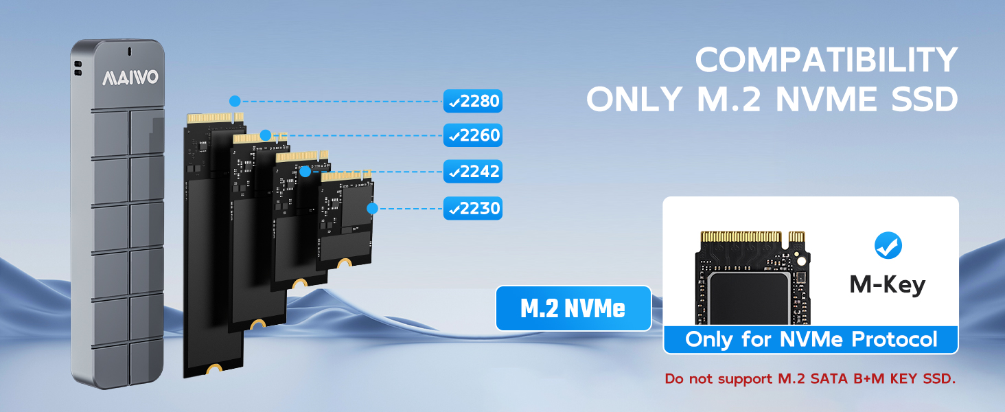 usb to M.2 PCIe NVMe M Key solid state drives 2230/2242/2260/2280 shell storage case for windows 10