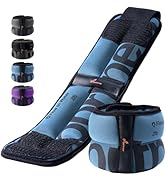 Sportneer Ankle Weights for Men Women Strength Training, 4/10 lbs Pair Leg Weights Set Comfortabl...