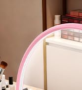 Yokilly Arc Half Moon Light: 16" Half Moon Light with Foldable Bracket for Desk Salon Table Use -...