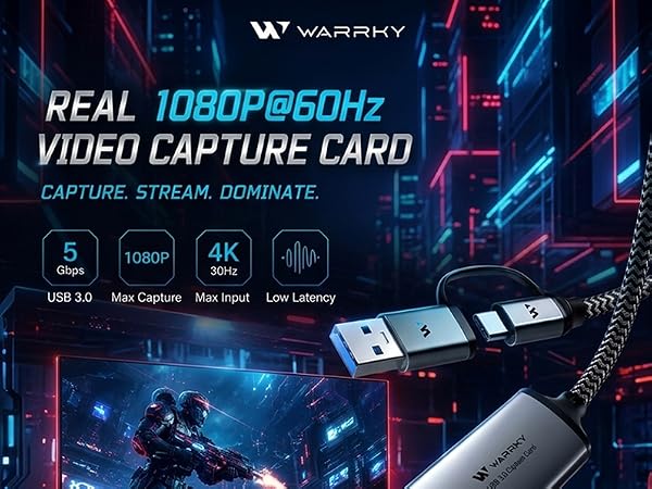 WARRKY USB 3.0 Video Capture Card