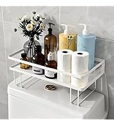 ShellKingdom Over The Toilet Storage Shelf, Toilet Paper Holder Stand Shelves, Punch-Free Bathroo...