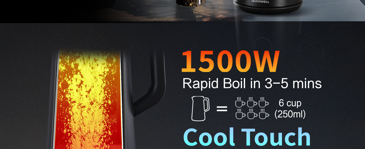 black electric kettle