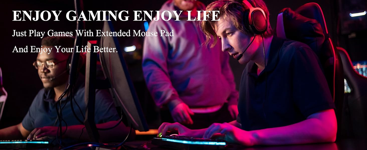 Gaming Mouse Pad XXL Extended Large Desk Pad Mat Keyboard Laptop