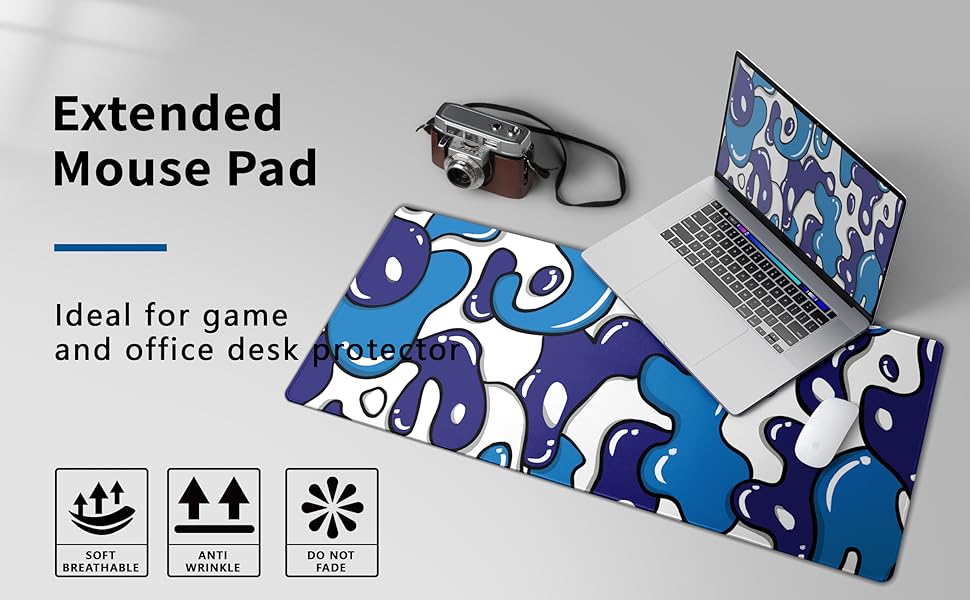 Japanese Anime Geometric Gaming Mouse Pad 