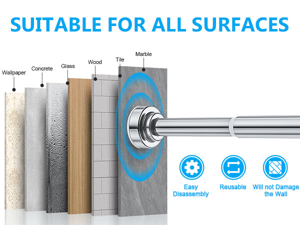 shower rod tension