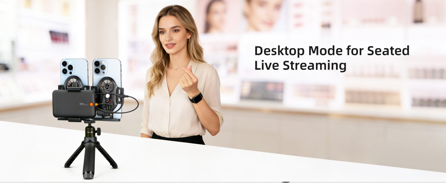 Desktop Mode for Seated Live Streaming