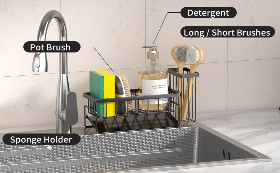 sponge holder sink caddy organizer