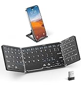 Artciety Foldable Bluetooth Keyboard, Folding Portable Wireless Keyboard with Touchpad Numeric Ke...