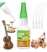 Wood Glue, 30g Clear Woodworking Adhesive for Furniture Repair and DIY Crafts – Super Instant Glu...