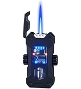 NINSI Smart Butane Torch Lighter, Voice-Activated Windproof Refillable Lighters with 4 Ignition O...