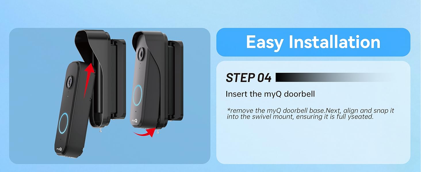 myQ video doorbell mount myQ doorbell camera holder myQ doorbell mount swivel mount myQ door bell