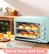 Baking Sheet with Cooling Rack Set [2 Sheets + 2 Racks], Deedro Stainless Steel Cookie Half Sheet...