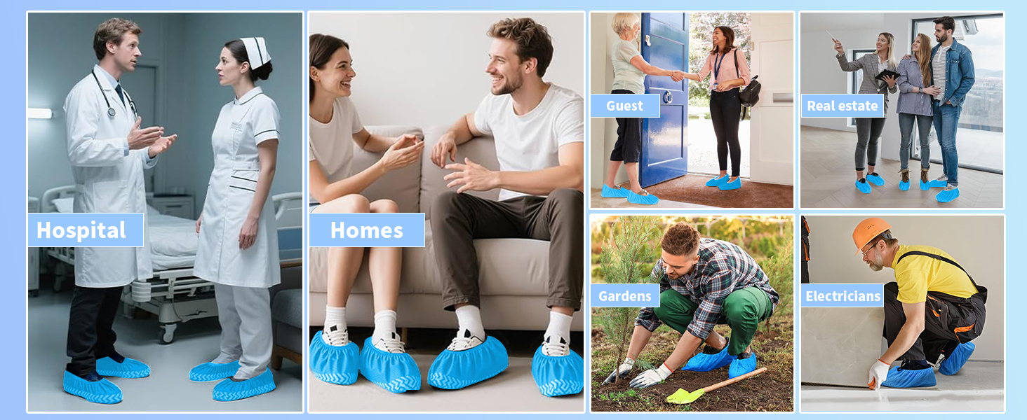 50 Pcs Disposable Shoe Covers