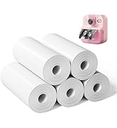 5 Rolls Kids Camera Instant Print Paper,DIY Instant Digital Camera for Kids Refill Pack-HD Paper,...