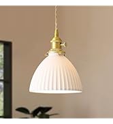GloMuse White Ceramics Pendant Light