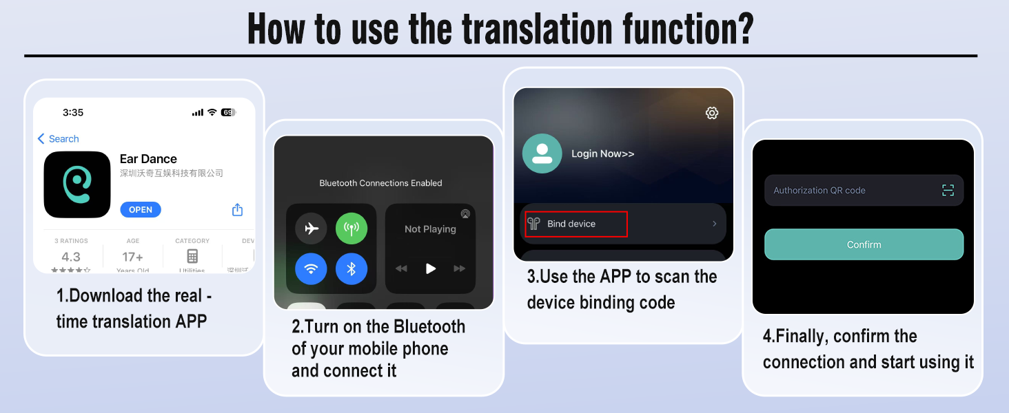 smart glasses with language translator