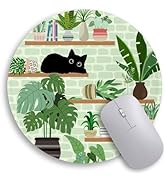 Immaturus Cat Mouse Pad, Cute Small Mouse Pads for Desk, Round Travel Mousepad for Wireless Mouse...