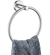 JQK Towel Ring, 304 Stainless Steel Hand Towel Holder for Bathroom, Brushed Finished Wall Mount, ...