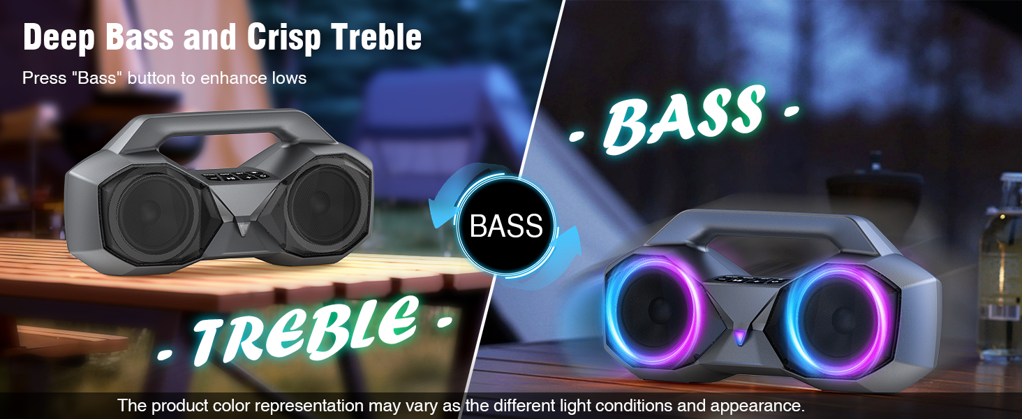 bluetooth speaker with deep bass