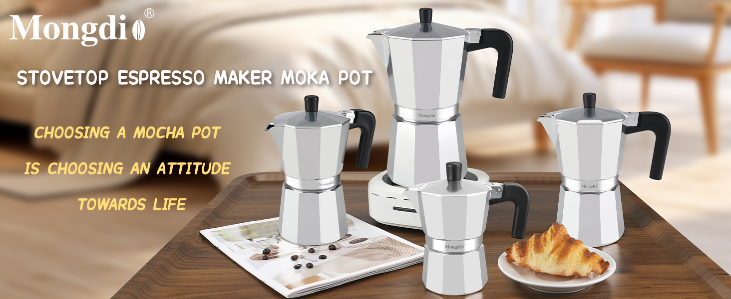 Stovetop Espresso Maker Moka Pot