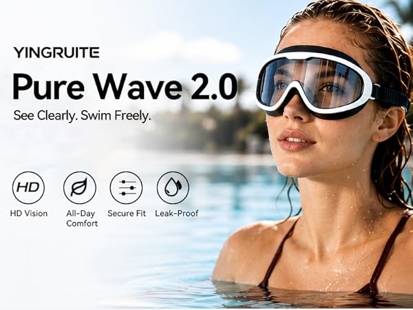 YINGRUITE Pure Wave 2.0 Swimming Goggles