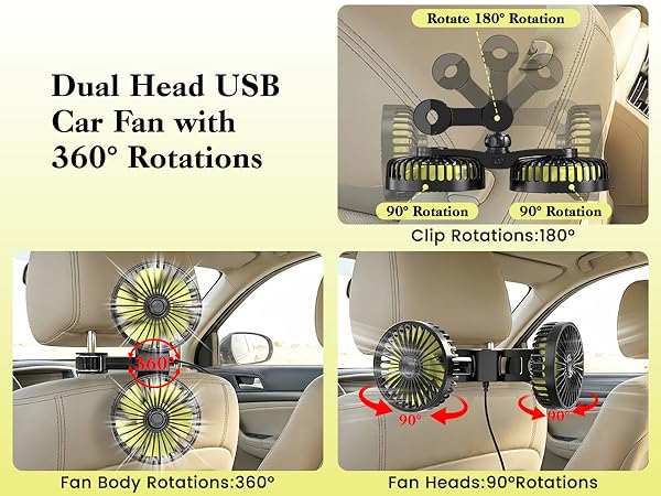 backseat fans for car for kids